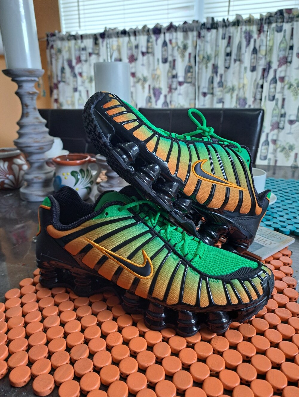 Nike Shox TL Electric Green Black Yellow Men's Size 10.5 New